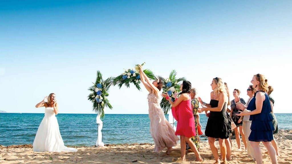 Strandhochzeit auf Mallorca - Brautstrauss